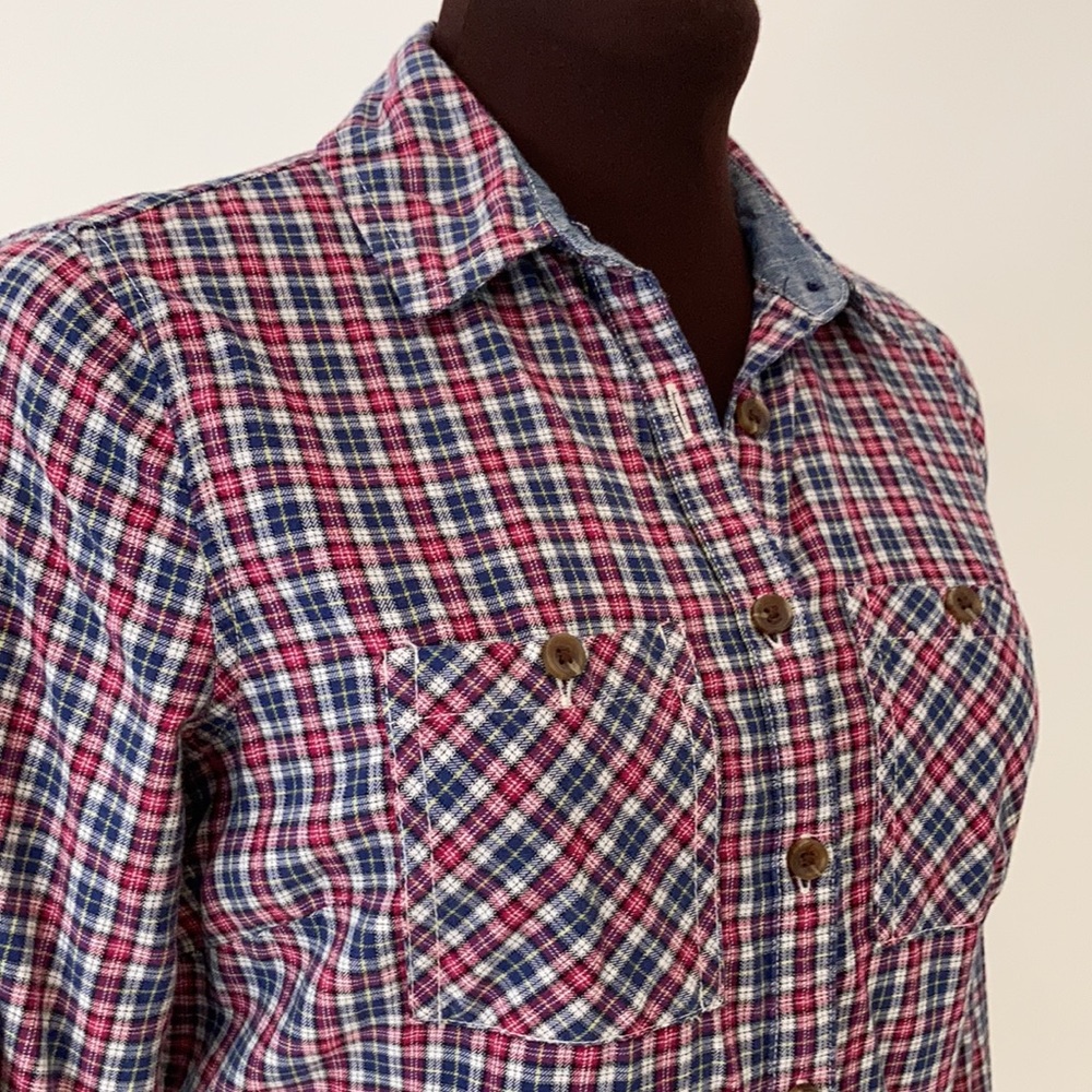 GH Bass&CO plaid buttoned shirt size XS - Picture 4 of 16
